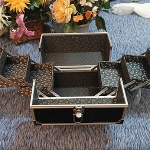 Caboodles Black and Silver Men's Accessory Organizer